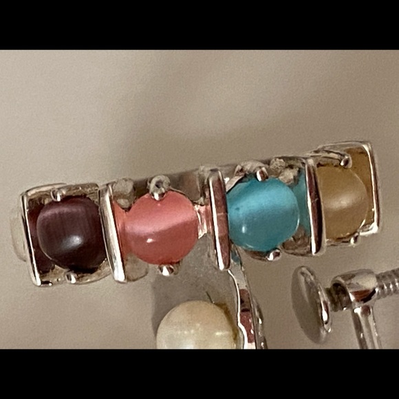 925 Silver ring and 925 silver earrings - Picture 4 of 7